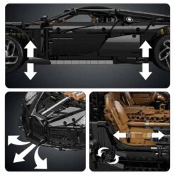 Mould King 13163 Bugatti La Voiture Noire Sports Car Technic Racing 4688Pcs Building Blocks Kids Toy Mould King 13163 MOC Bugatti La Voiture Noire Sports Car