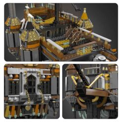 Mould King 13188 Pirates Ship Silent Mary Pirates of the Caribbean Large Ghost Sailboat 4147Pcs Building Blocks Bricks Kids Toy Mould King 13188 Pirates Ship Silent Mary Piratenschiff Large Ghost Sailboat Ship