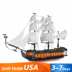 Mould King 13192 Imperial Frigate Royal Fleet Pirates of The Caribbean Large Sailing Pirate Ship