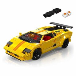 Mould King 13195 Lamborghini Countach With Motor Sports Racing Car Technic 1384Pcs Building Blocks Kids Toy Mould King 13195H Lamborghini Countach With Motor Sports Racing Car