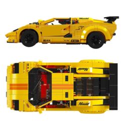 Mould King 13195 Lamborghini Countach With Motor Sports Racing Car Technic 1384Pcs Building Blocks Kids Toy Mould King 13195H Lamborghini Countach With Motor Sports Racing Car