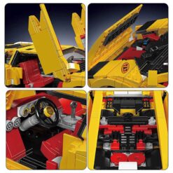 Mould King 13195 Lamborghini Countach With Motor Sports Racing Car Technic 1384Pcs Building Blocks Kids Toy Mould King 13195H Lamborghini Countach With Motor Sports Racing Car