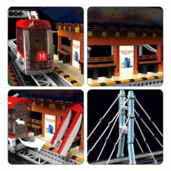Mould King 16052 Motorised Monorail Urban Railcar 1488Pcs Building Blocks Kids Toy Mould King 16052 Motorised Monorail Urban Railcar