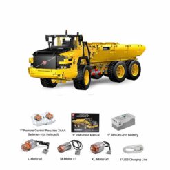 Mould King 17010 Articulated Dumping Loader Transporter Construction Truck Technic 1888Pcs Building Blocks Kids Toy Mould King 17010 Articulated Dumping Loader Transporter Truck