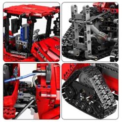 Mould King 18020 Electric Quadtrac 600 Tracked Remote Controlled Pneumatic Crawler Tractor Technic 1769Pcs Building Blocks Bricks Kids Toy Pneumatic Crawler Tractor