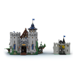 Black Falcon’s Fortress MOC 132661 Castle Medieval Architecture 6710Pcs Building Blocks Kids Toy Black Falcon’s Fortress MOC 132661 Classic Castle