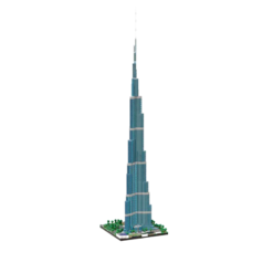 Dubai Burj Khalifa MOC 104784 Skyscraper Super Tall Tower 7365Pcs Building Blocks Kids Toy Dubai Burj Khalifa MOC 104784 Skyscraper Tower