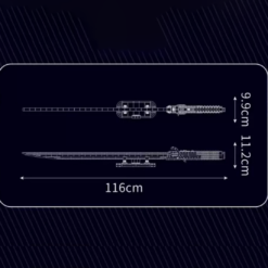 Mould King 10138 Star Wars Darksaber Lightsaber Life-Sized Replica with Stand 885Pcs Building Blocks Kids Toy Mould King 10138 Balck Darkaber Lightsaber Life-Sized Replica with Stand