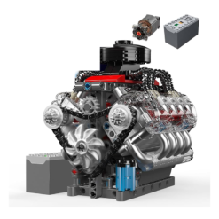 Mould King 10171 Chevy LSX454 Motorized V8 Mini Engine 487Pcs Building Blocks Bricks Kids Toy Mould King 10171 Chevy LSX454 Motorized V8 Mini Engine