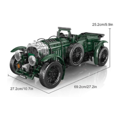 Mould King 13191 Remote Control 4.5-litre Vintage Model 1930s Blower Clamp Car Technic 3918Pcs Building Blocks Kids Toy Mould King 13191 Remote Control 4.5-litre Oldtimer Model 1930s Blower Technology Clamp Car