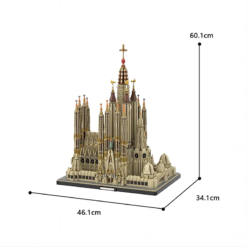 Sagrada Familia Catholic Church MOC 65795 Medieval Architecture 10075Pcs Building Blocks Kids Toy Sagrada Familia MOC 65795 Catholic Church