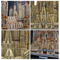 Sagrada Familia Catholic Church MOC 65795 Medieval Architecture 10075Pcs Building Blocks Kids Toy Sagrada Familia MOC 65795 Catholic Church