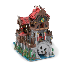 Wolfpack Tower and Medieval Ship MOC 136695 Castle Architecture Townhall 4916Pcs Building Blocks Kids Toy Wolfpack Tower & Medieval Ship MOC 136695 Classic Castle