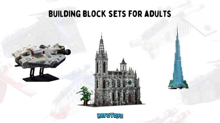 Building block sets for adults