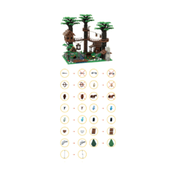 Forestmen’s Headquarters Robin Hood MOC 153885 King Of Thieves King Of Thieves 3092Pcs Building Blocks Kids Toy Forestmen’s Headquarters MOC 153885