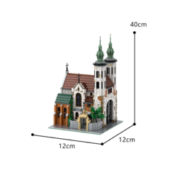 Andrew's Church MOC 124447 Medieval Architecture Church Building 3039Pcs Building Blocks Kids Toy Andrew's Church MOC 124447 Deal Studio Architecture Church Building
