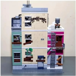 Last of Us Apocalypse Police Station MOC 66832 Building 2689Pcs Building Blocks Kids Toy Apocalypse Police Station MOC 66832 Deal Studio Building