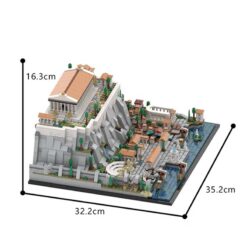 Greece Acropolis Of Athens MOC F-A0634 Medieval Architecture 1970Pcs Building Blocks Kids Toy Greece Acropolis Of Athens MOC F-A0634
