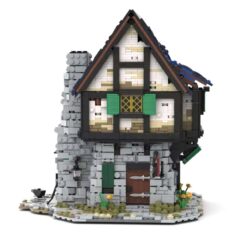 Medieval Smithy Modular Building MOC 44070 Medieval Architecture 2997Pcs Building Blocks Kids Toy The Medieval Smithy Modular Building MOC 44070