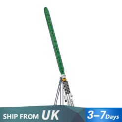 Mould King 10140 Cosmic Knight's Laser Light Sword Life-Sized Replica with Green Lighting and Holder