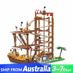 Mould King 11013 Large Double Helix Technical Loop Roller Coaster with Motors