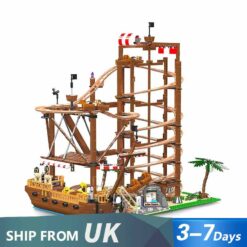 Mould King 11013 Large Double Helix Technical Loop Roller Coaster with Motors