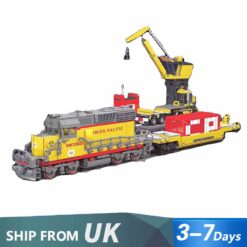 Mould King 12027 EMD SD40-2 Diesel Locomotive Rail Train with Motor
