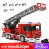 Mould King 17022 Fire Truck Rescue Vehicle Technic Ideas Remote Control Building Blocks Kids Toy