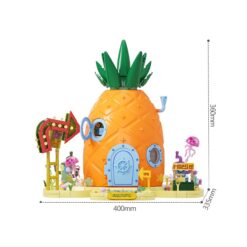 Pineapple House Flagship Edition Area-X AB0032 SpongeBob SquarePants 2313Pcs Building Blocks Kids Toy Pineapple House Flagship Edition Area-X AB0032 SpongeBob SquarePants