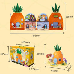 Pineapple House Flagship Edition Area-X AB0032 SpongeBob SquarePants 2313Pcs Building Blocks Kids Toy Pineapple House Flagship Edition Area-X AB0032 SpongeBob SquarePants