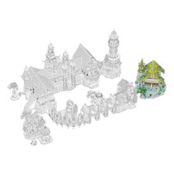 BAKA 33237 The Hall Of Waterfront The Lord of the Rings Rivendell Elf City 4155Pcs Building Blocks Kids Toy BAKA 33237 The Hall Of Waterfront The Lord of the Rings Rivendel Elf City