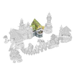 BAKA 33244 Hall Of Guests The Hengqin Brotherhood Lord of the Rings Rivendell Elf City 5044Pcs Building Blocks Kids Toy BAKA 33244 Hall Of Guests The Lord of the Rings Rivendel Elf City