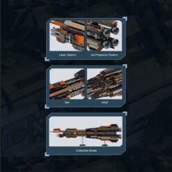 BAKA 33904 The Expanse MCRN Donnager Battleship Jupiter Fleet 1888Pcs Building Blocks Kids Toy BAKA 33904 The Expanse Donnager
