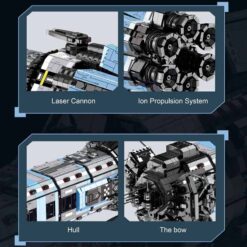 BAKA 33907 The Expanse UNN Agatha King Truman Class dreadnought 6778Pcs Building Blocks Kids Toy BAKA 33907 The Expanse Agatha King