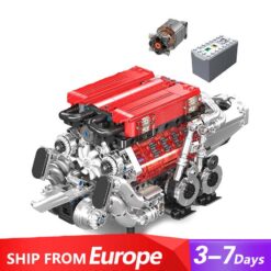 Mould King 10163 MOC Technik (W16) Two Closely Placed V8 Engines