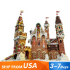 Gingerbread Winter Castle MOC-130576 Medieval Winter Castle Modular Building Blocks