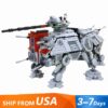 Star Wars Mandalorian AT-TE Walker 75337 Space Ship 1082Pcs Building Blocks Kids Toy 65010