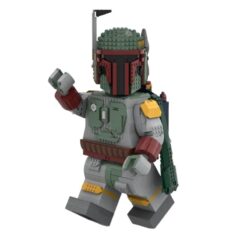 Star Wars Mandalorian Boba Fett Mega Figure on Mega Throne Bust MOC-139377 Space Battle Model 5134Pcs Building Blocks Kids Toy Star Wars Boba Fett Mega Figure Bust MOC-139377