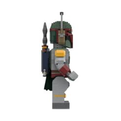 Star Wars Mandalorian Boba Fett Mega Figure on Mega Throne Bust MOC-139377 Space Battle Model 5134Pcs Building Blocks Kids Toy Star Wars Boba Fett Mega Figure Bust MOC-139377