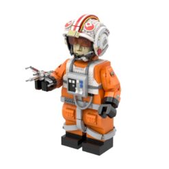 Star Wars Luke Skywalker Red Five Mega Figure Bust MOC-105887 Space Battle Model 1970Pcs Building Blocks Kids Toy Star Wars LukeSkywalker Red Five Mega Figure Bust MOC-105887
