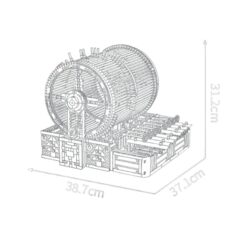 Mould King 10170 Rotating Drum Christmas Melody Music Box 2344Pcs Building Blocks Kids Toy Mould King 10170 Rotating Drum Melody Music Box