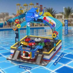 Mould King 11018 Electric Magnetic Bumper Cars Arena Creative Amusement Park 2044Pcs Building Blocks Kids Toy Mould King 11018 Electric Magnetic Bumper Cars Arena
