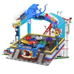 Mould King 11018 Electric Magnetic Bumper Cars Arena