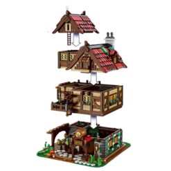 ReoBrix 66018 Medieval Bistro Modular Building Architecture 2868Pcs Building Blocks Kids Toy Reobrix 66018 MEDIEVAL BISTRO