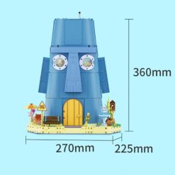 Squidward Tentacles' House Area-X AB0078 Moai-inspired Head 1655Pcs Building Blocks Kids Toy Squidward Tentacles' House Area-X AB0078 Moai-inspired Head