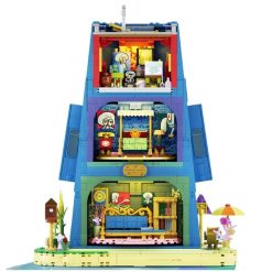 Squidward Tentacles' House Area-X AB0078 Moai-inspired Head 1655Pcs Building Blocks Kids Toy Squidward Tentacles' House Area-X AB0078 Moai-inspired Head
