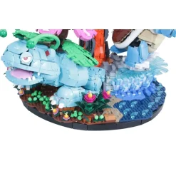 Pokemon Venusaur Charizard and Blastoise 72153 Creatures 6838Pcs Building Blocks Kids Toy 72153 Pokemon Venusaur Charizard Blastoise Building Set top down view showing all three figures
