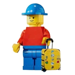 Brick Figures Up-Scaled Yellow Travel Suitcase 40649 40817