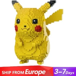 Pikachu Life size Pokemon MOC Creature 2560Pcs Building Blocks Kids Toy
