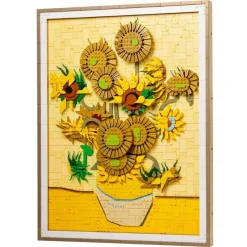 Vincent van Gogh Painting Sunflowers 31215 Van Gogh collection 2615Pcs Building Blocks Kids Toy Vincent van Gogh – Sunflowers 31215 Van Gogh collection